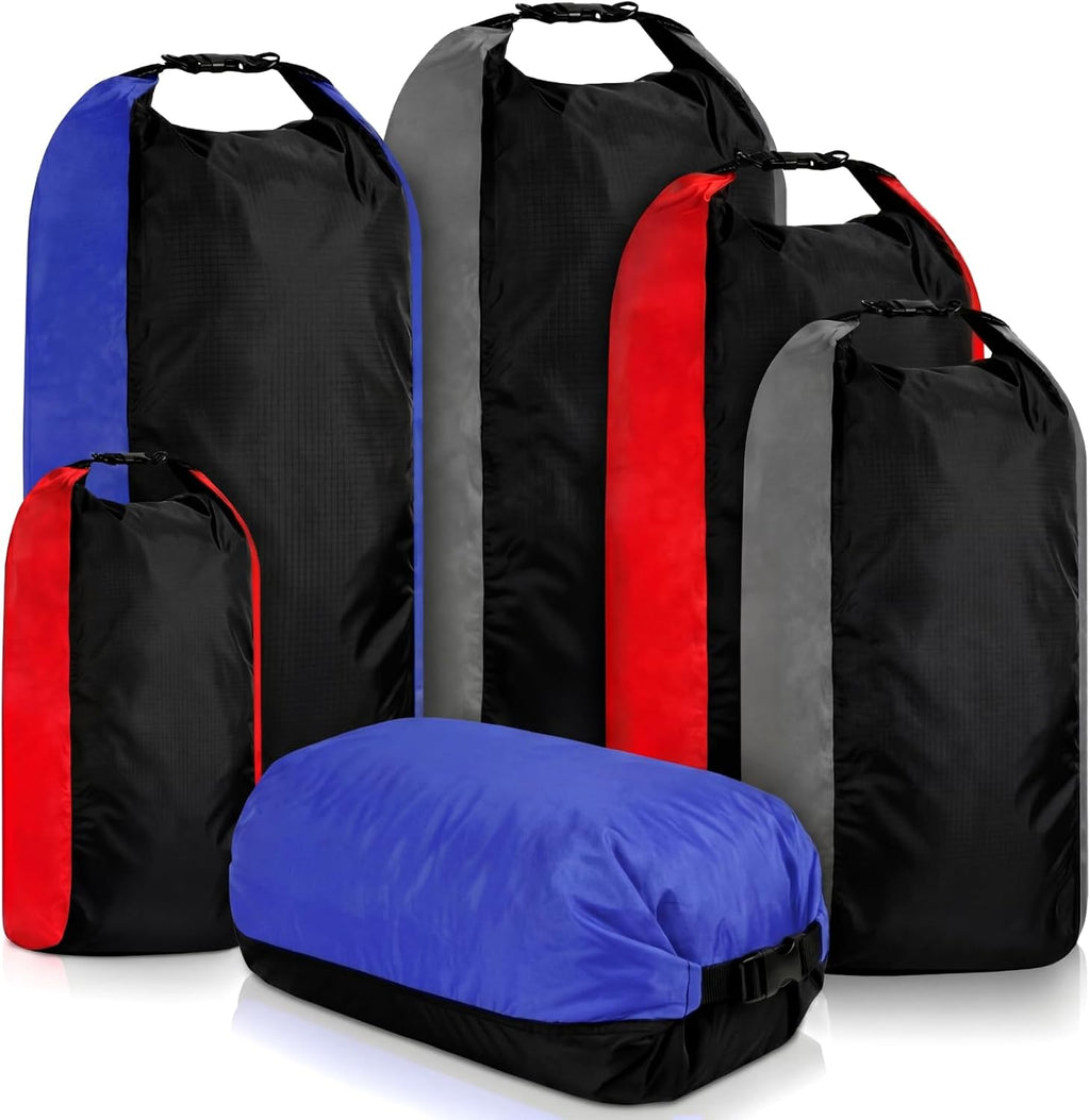 Soulchen Paquete de 6 bolsas secas impermeables de compresión seca con