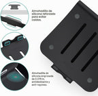 Soporte para portátil de aluminio con ventilación térmica para MacBook Air/Pro, Dell, HP, Lenovo, Microsoft Surface, Samsung de 11 a 16 pulgadas (negro)