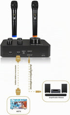Sound Town Sistema mezclador de karaoke con micrófono inalámbrico de 16 canales, compatible con HD ARC, óptico (Toslink), Smart TV, caja de medios, PC, Bluetooth, barra de sonido, receptor, AUX (SWM15