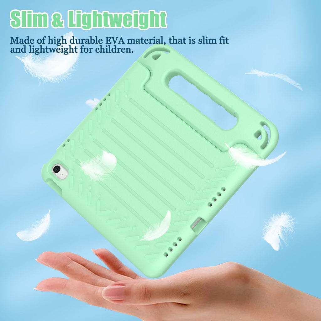 Funda infantil para iPad (A16) de 11ª generación de 11 pulgadas 2025, iPad de 10.9 pulgadas 2022 con protector de pantalla integrado, duradero, a prueba de golpes, ligera, con mango para i Pad