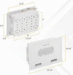 Mount-It PRO - Caja empotrable para medios de TV de 9 pulgadas