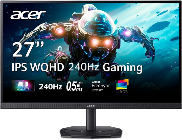 Acer Nitro 27in QHD 2560x1440 IPS 240Hz Monitor para juegos KG271U...