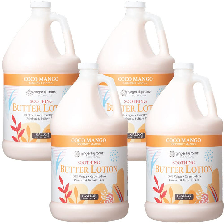 Ginger Lily Farms Botanicals - Loción calmante de mantequilla de co...