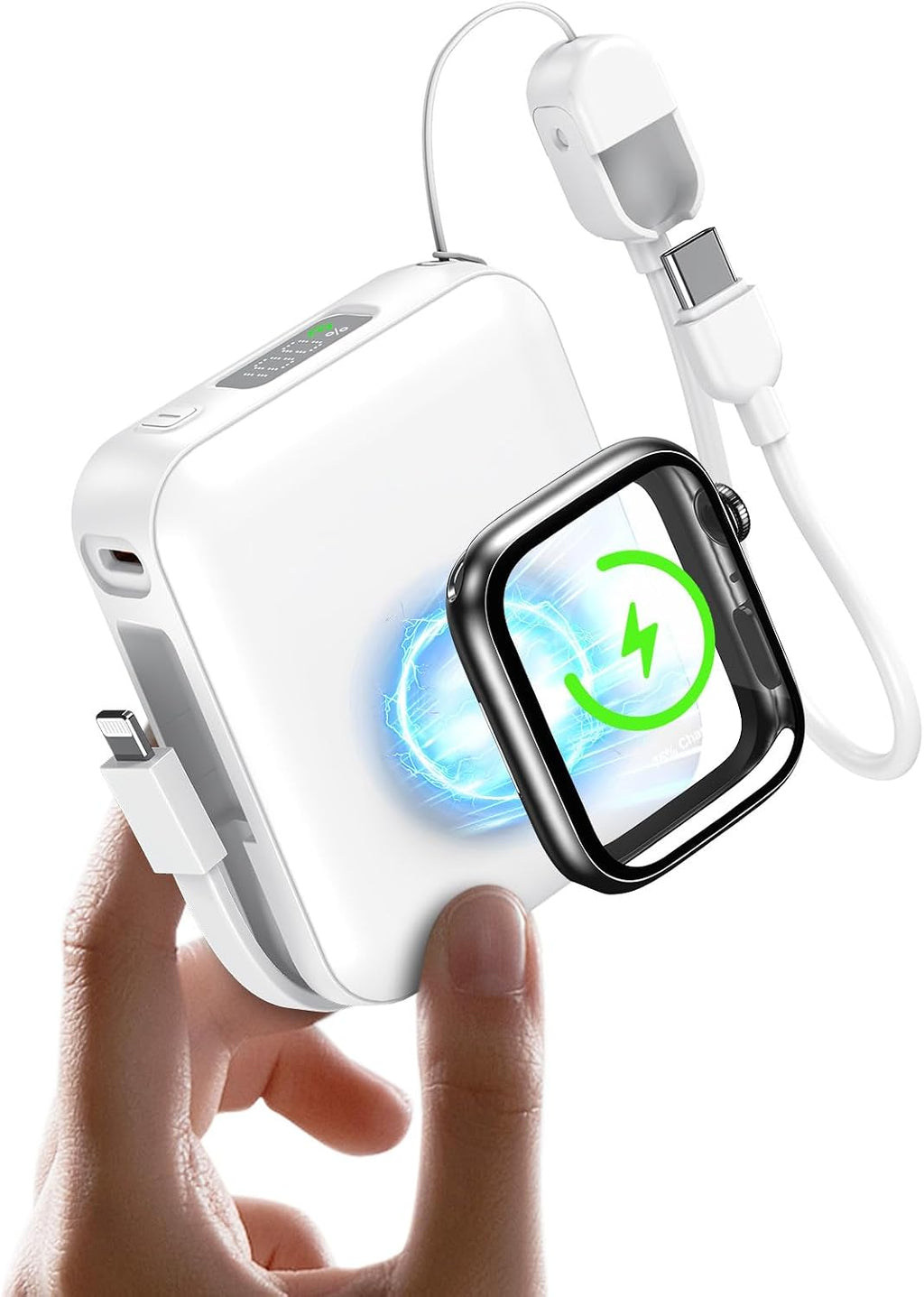 Luvknit Banco de energía magnético de 20000 mAh para Apple Watch