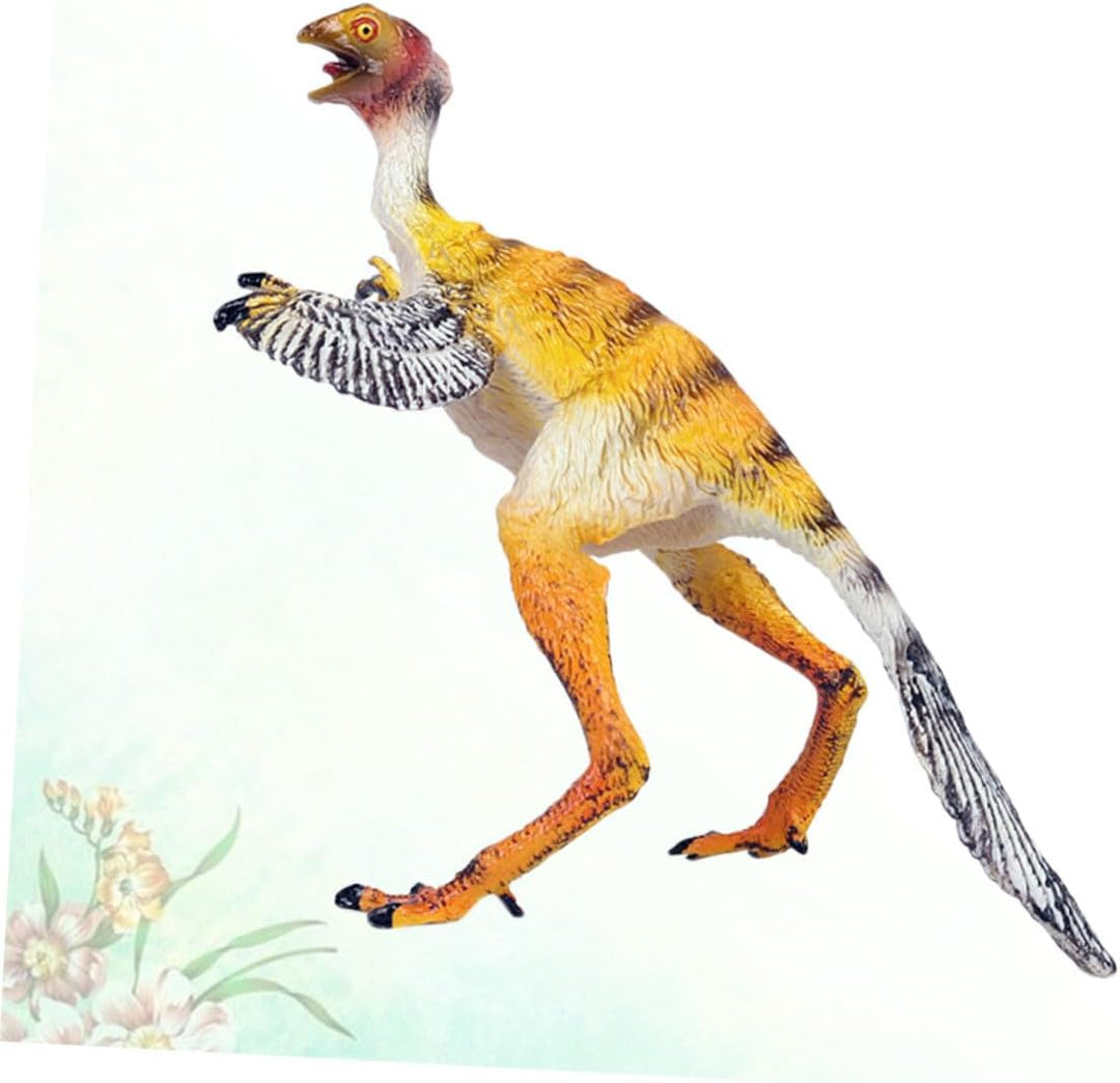 Modelo realista de dinosaurio Sinosauropteryx para niños
