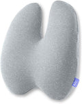 C CUSHION LAB Almohada Lumbar Extra Densa - Respaldo Firme Ergonómico Patentado de Múltiples Regiones para Alivio del Dolor Lumbar - Cojín de Apoyo Lumbar con Correa para Silla de Oficina, Coche, Sofá