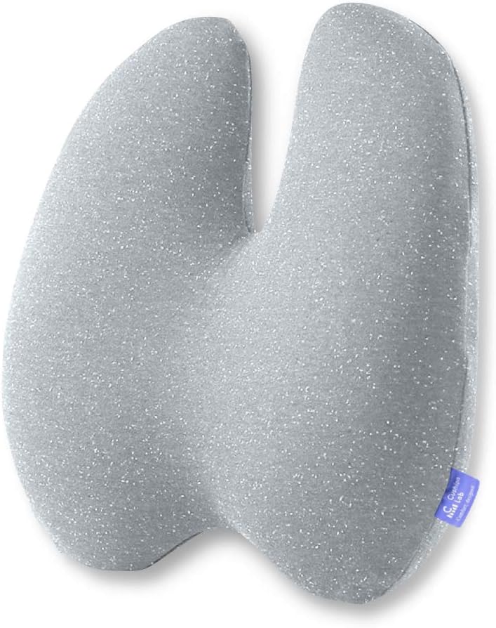 C CUSHION LAB Almohada Lumbar Extra Densa - Respaldo Firme Ergonómico Patentado de Múltiples Regiones para Alivio del Dolor Lumbar - Cojín de Apoyo Lumbar con Correa para Silla de Oficina, Coche, Sofá
