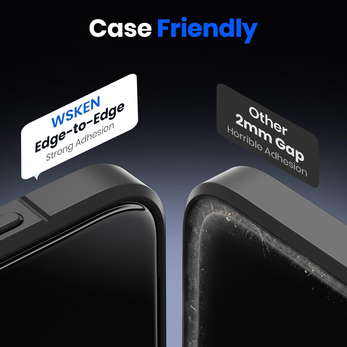 WSKEN Protector de pantalla de privacidad para teléfono 18 Pro Max - 3D