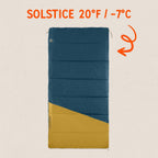 Kelty Solstice - Saco de dormir rectangular de gran tamaño, 2-3 estaciones