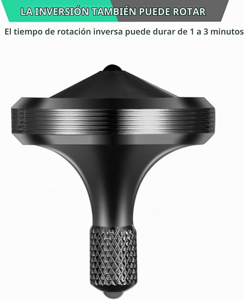 Giroscopio giratorio de metal de precisión, bien hecho de acero inoxidable, giro de larga duración que supera los 8 minutos, juguete de escritorio EDC, equilibrio perfecto, fácil de usar