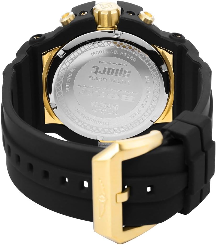 Reloj Invicta para hombre 23855 Bolt con pantalla analógica y cuarzo, color negro