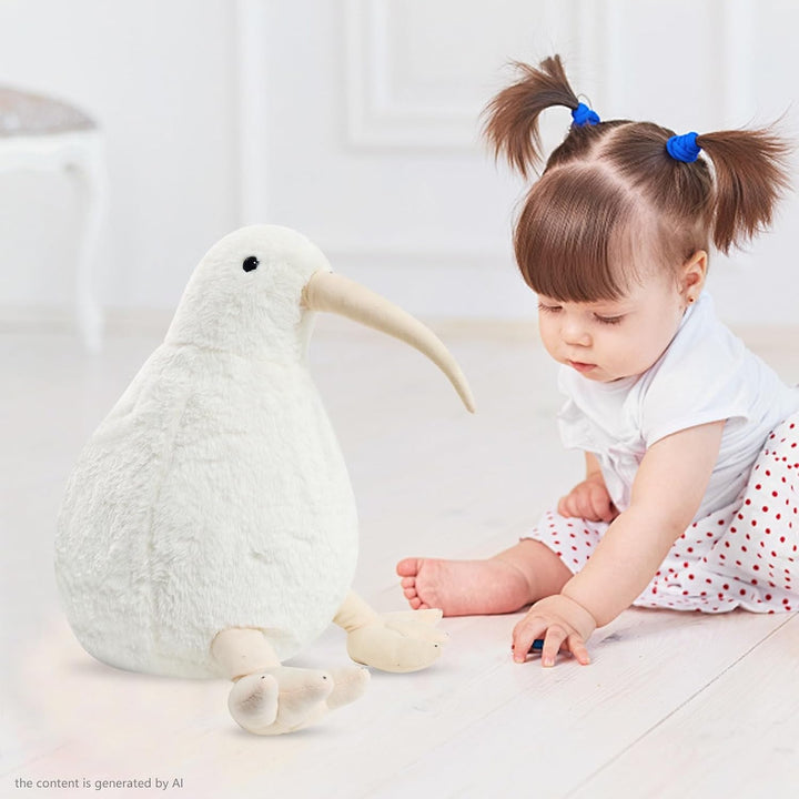 RejoyLix Kiwi Bird - Juguete de peluche de kiwi peludo, suave y esp...