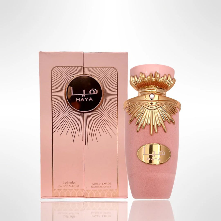 Lattafa Haya Eau de Parfum Spray para mujer, 3.4 onzas