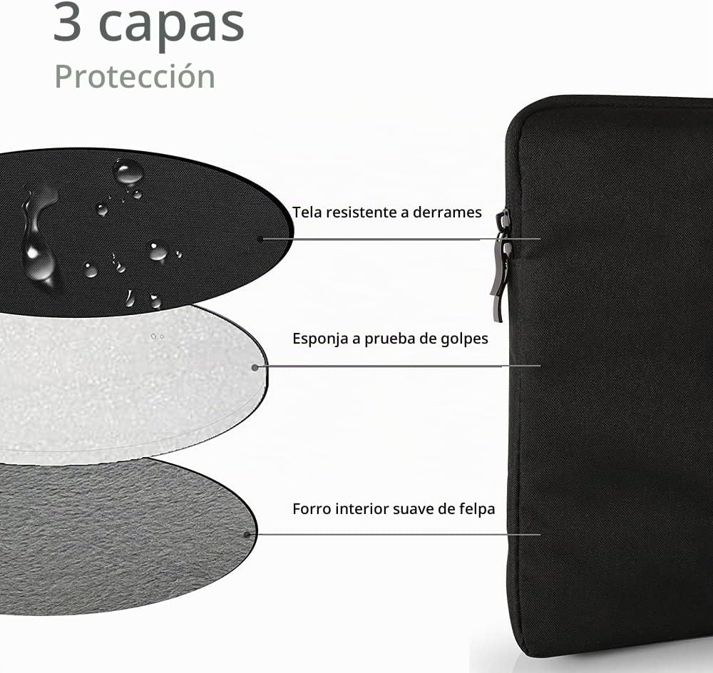UPERFECT Funda protectora para portátil de poliéster de 16,1 pulgad...