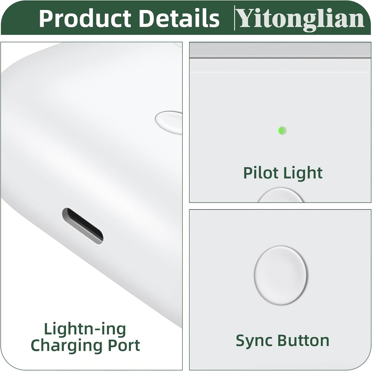 Funda de carga de repuesto para AirPods Pro de 1ª y 2ª generación