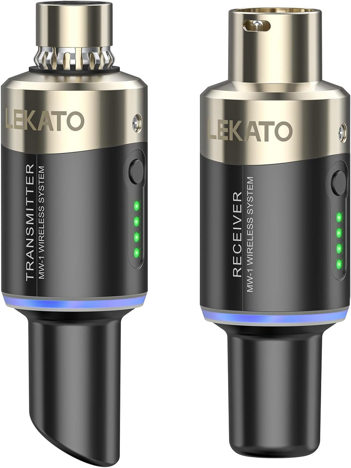 LEKATO 5,8 GHz micrófono inalámbrico XLR transmisor receptor sistem...