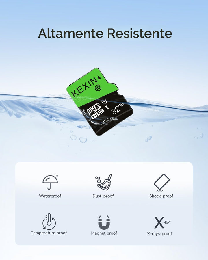 KEXIN Paquete de 3 tarjetas de memoria micro SD de 32 GB MicroSDHC...