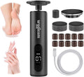 Kit de removedor eléctrico de callos para pies y lima de uñas, herramientas de pedicura recargables 2 en 1 para pies impecables, lima de pies profesional con 3 velocidades para eliminar la piel muerta, pedicura en casa