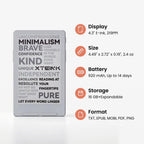 XTEINK X4 Classic Ereader Dispositivos, 0.2 in de grosor, 4.3" E tinta