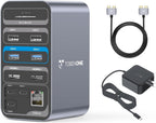 TobenONE Estación de acoplamiento para MacBook 16 en 2, monitores 4K duales