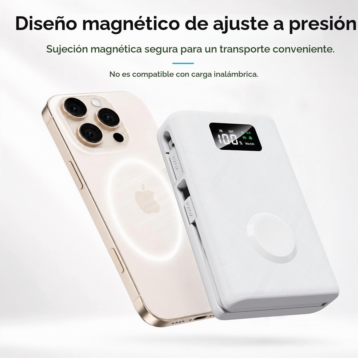PZOZ Cargador portátil de 20000 mAh con cargador de Apple Watch, ca...