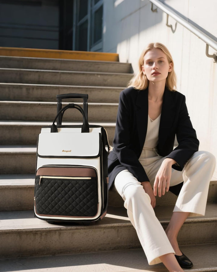 Mochila rodante Arcoyard para mujeres, mochila rodante para portáti...