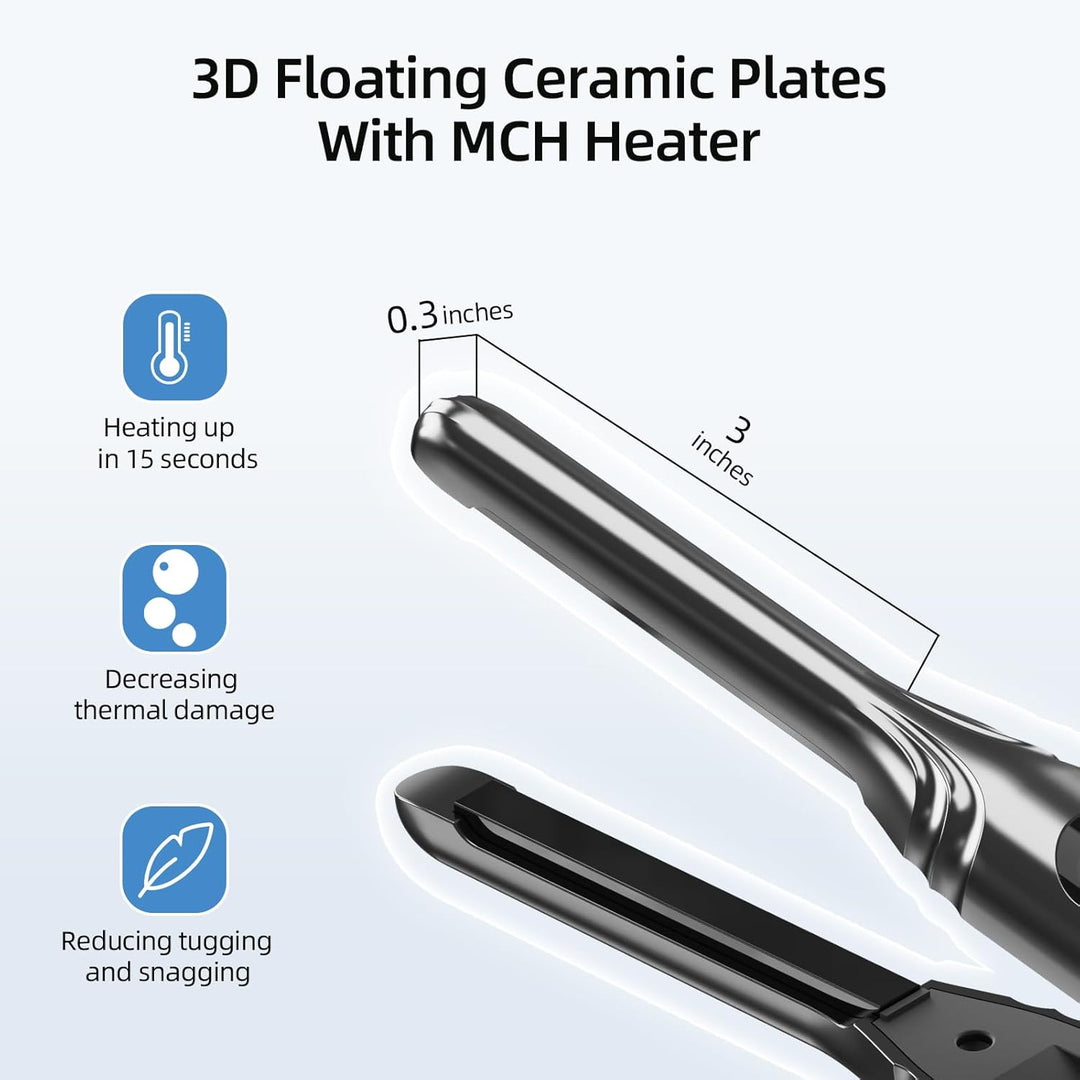 Mvxitanny Plancha plana pequeña de 3\/10'' de lápiz para ca...