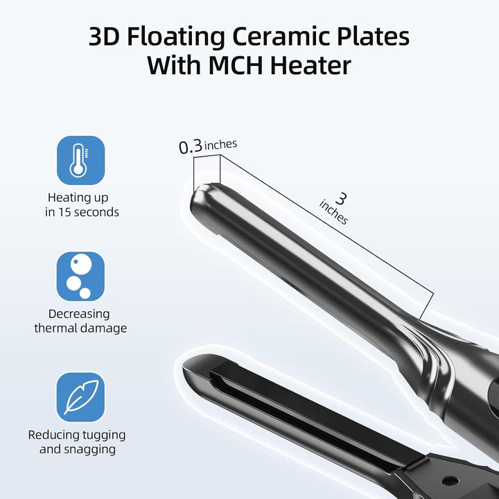 Mvxitanny Plancha plana pequeña de 3\/10'' de lápiz para ca...