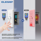 ELEGRP Cargador USB de pared, receptáculo USB con puertos USB tipo A y tipo C, enchufe dúplex de 15 amperios resistente a manipulaciones NEMA 5-15R, placa de pared incluida, certificación UL (paquete