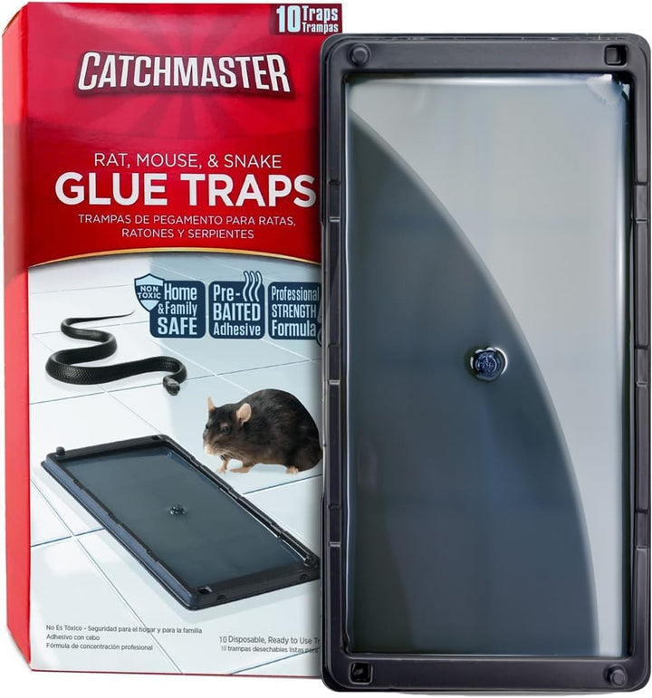 Catchmaster - Trampas para ratas, serpientes y ratones 10Pk, grande...