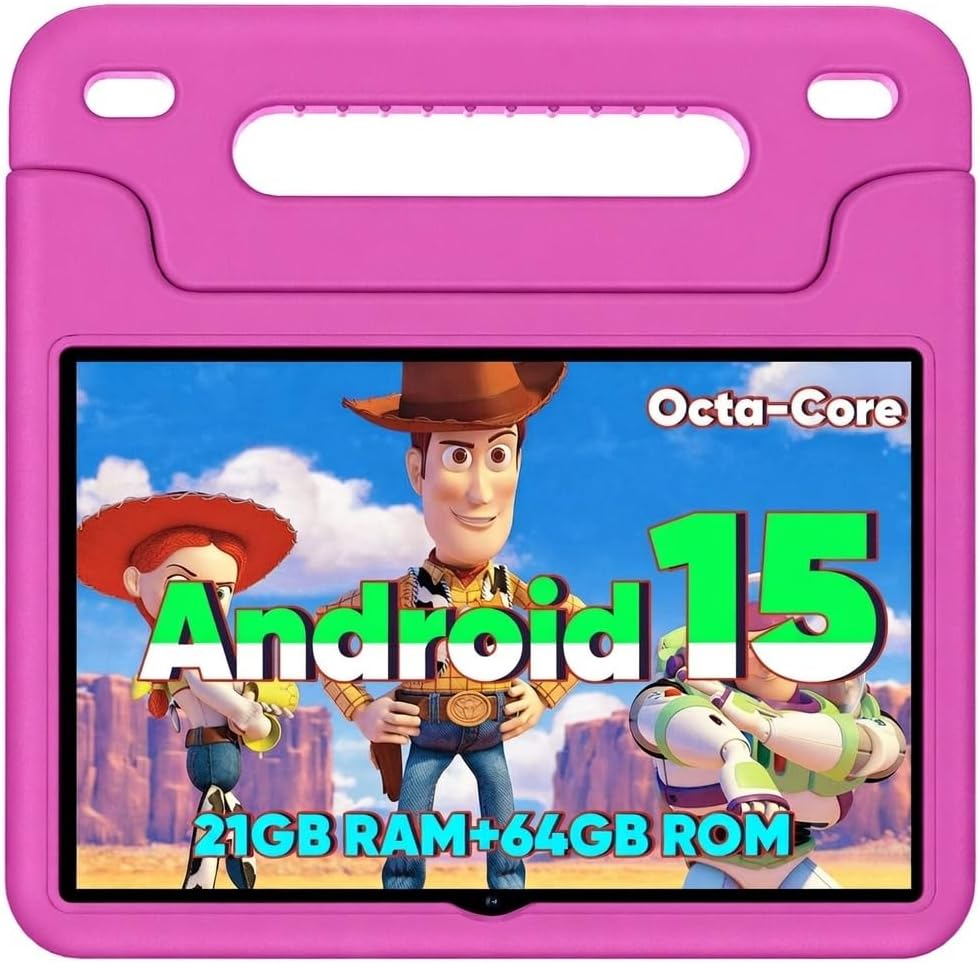 WXUNJA Tablet Android 15 Kids 2025, tabletas actualizadas de 10.1 p...