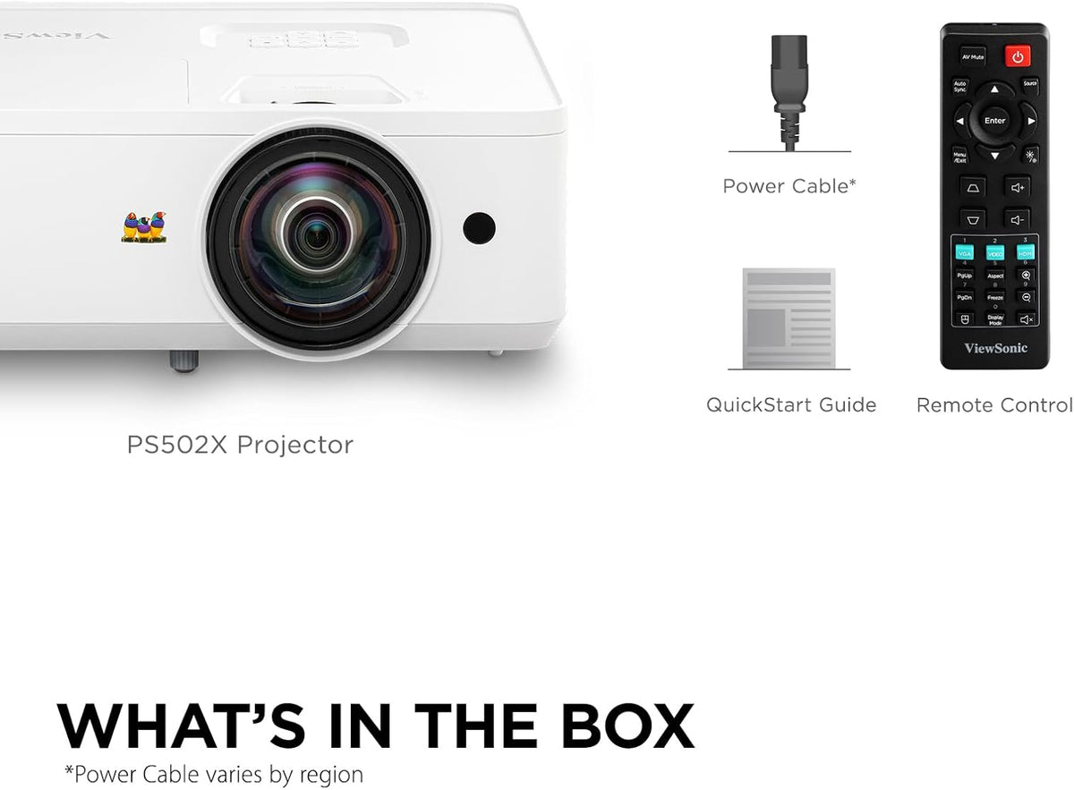 Proyector HDMI con resolución SVGA y 3,600 lúmenes ViewSonic, PA503...