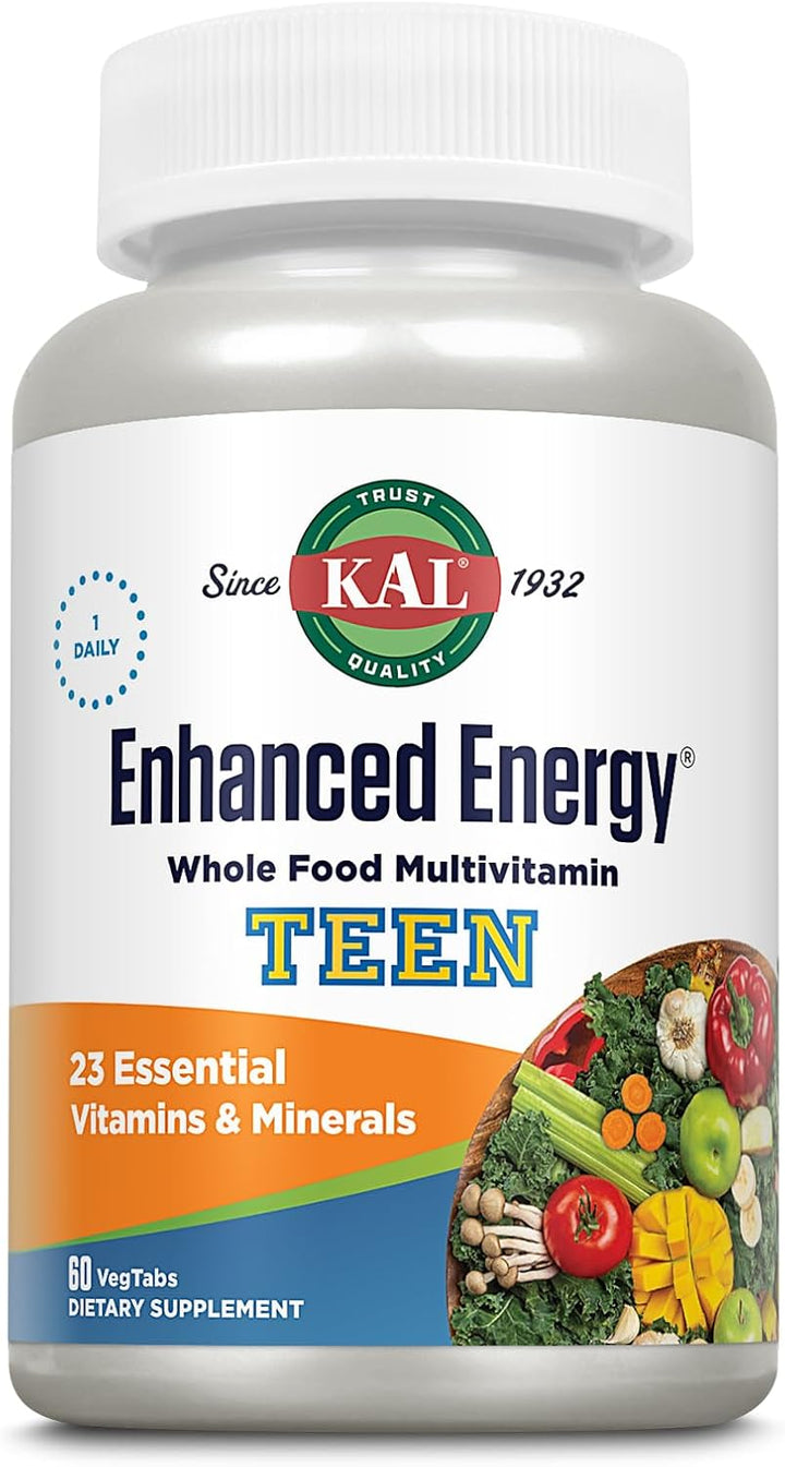 KAL Teens - Suplementos energéticos mejorados, multivitamínico de a...