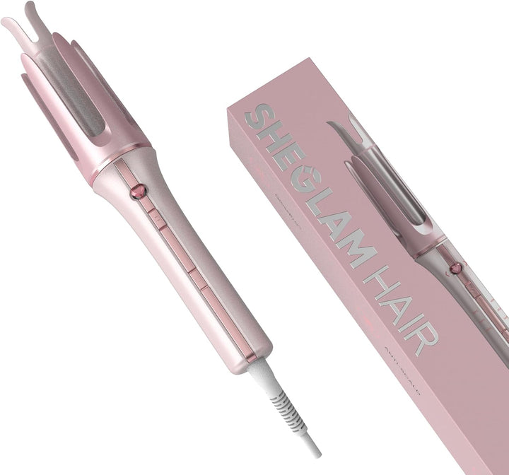 SHEGLAM Rizador automático de regalo para mujer (rosa, 0.75 pulgada...