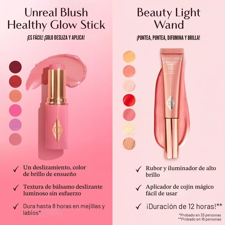 Charlotte Tilbury Unreal Healthy Glow Blush Stick - Buildable Cream...