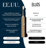 Better &amp; Better cepillo de dientes eléctrico sónico de bambú pa...