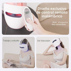 HIME SAMA Máscara facial LED, máscara LED de 8 colores para el cuid...
