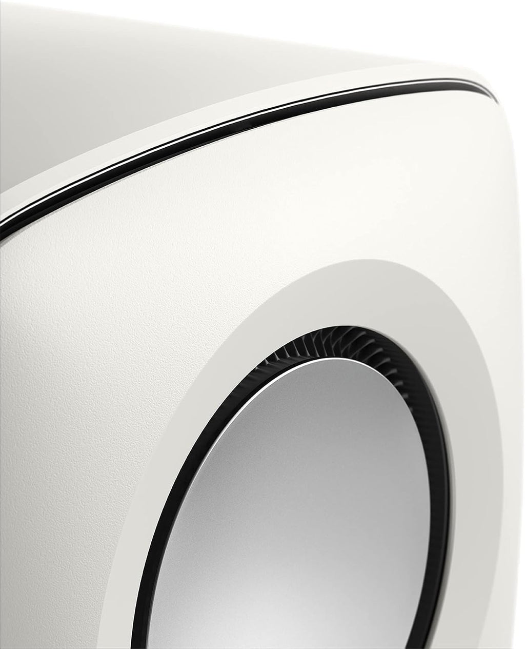 KEF KC62 Subwoofer compacto de núcleo único, color blanco