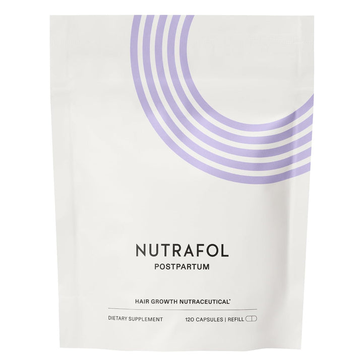 Nutrafol Suplementos para el crecimiento del cabello posparto, clín...