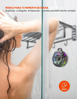 Altavoz de ducha Bluetooth impermeable, ventosa, pequeños altavoces...