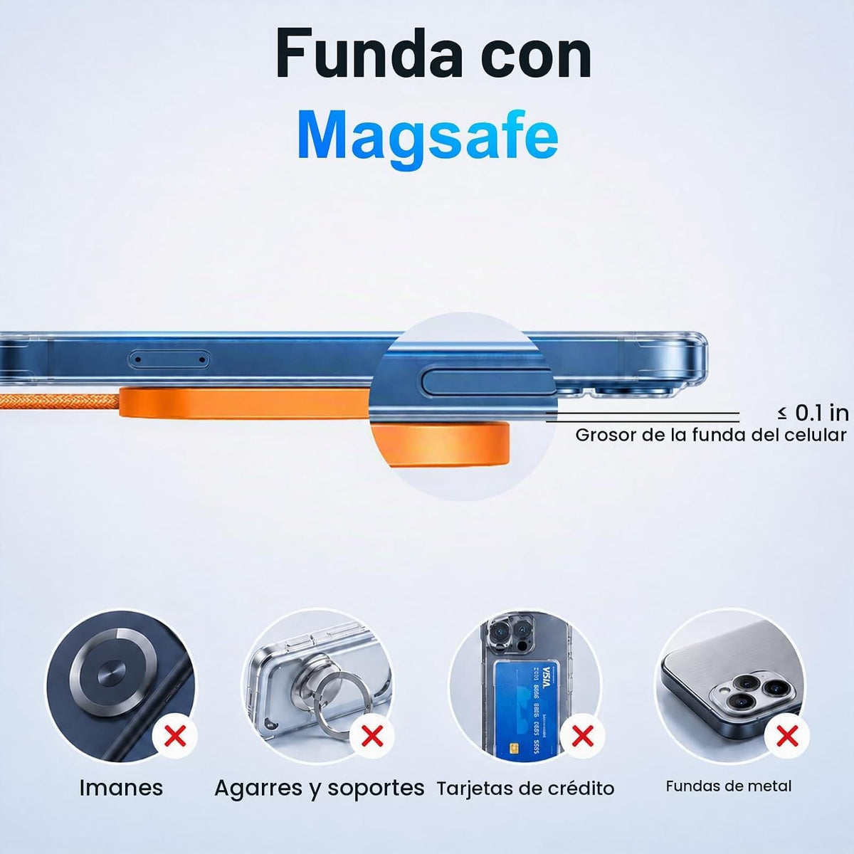 Cargador inalámbrico magnético de 25 W Almohadilla de carga rápida (1