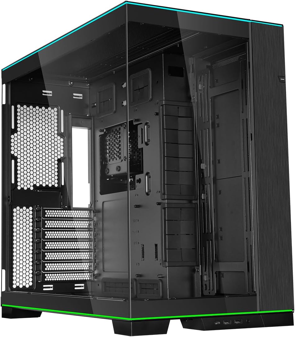 Lian Li O11D EVO RGB Negro E-ATX Caso, 16.535 in Rad, Vidrio Templa...