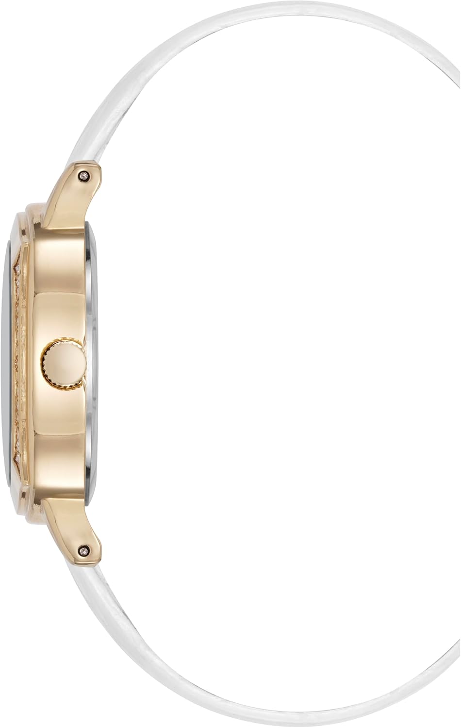 Armitron Reloj para Mujer con correa de cuero real adornada con cristales genuinos