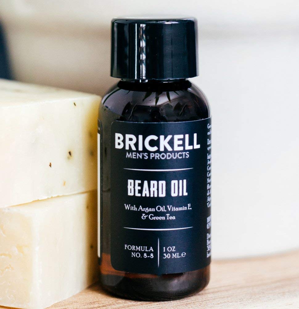 Brickell - Aceite de barba para hombre, aceite de argán y jojoba pa...