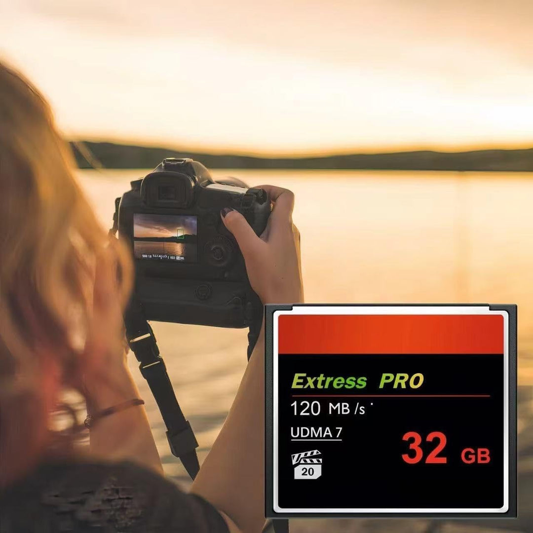 Velocidad UDMA de 32 GB hasta 120 MB/sfor Profesional