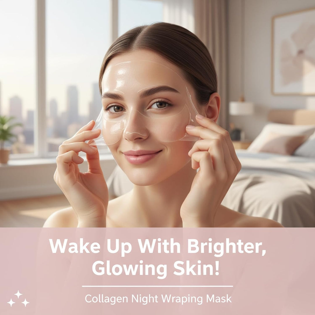YURI BEAUTY Máscara de colágeno para envolver la noche, mascarilla...