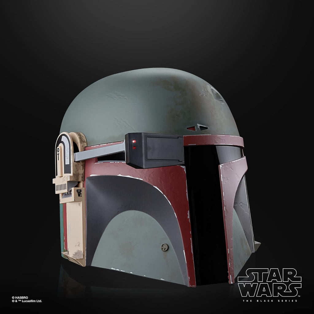 STAR WARS The Black Series Boba Fett (Re-Armored) - Casco electrónico premium, The Mandalorian Roleplay coleccionable para niños a partir de 14 años