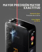 Fanttik A10 Pro - Cinta métrica láser digital 2 en 1 para distancia/área
