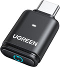 UGREEN Adaptador Bluetooth USB-C para PS5, Adaptador de Audio Bluetooth 5.3 con APTX Baja Latencia y aptX-Adaptive, Transmisor de Audio Inalámbrico para Conectar Auriculares Inalámbricos y Earbuds