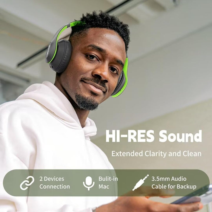 Glynzak Auriculares Bluetooth Inalámbricos Sobre La Oreja 65H Tiemp...